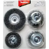 Makita Ensemble de brosses 4 pièces coupe/ronde D-65729