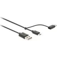Nedis Valueline - Kit de câble USB - USB 2.0 - 1 m - noir