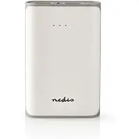 Nedis - Banque D'alimentation - 7500 Mah - 3.1 A - 2 Connecteurs De Sortie (Usb) - Blanc
