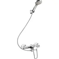 Delabie DU-Sys, robinet à décharge automatique avec bras articulé, modèle 2739EP, système Securitouch, raccordement côté alimentation, modèle S/C
