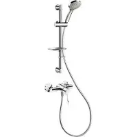 Delabie DU-Sys, robinet mélangeur thermostatique à séquence, modèle H9630S, avec raccords standard