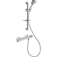 Delabie Système de douche avec thermostat de douche H9739, raccord STOP/CHECK