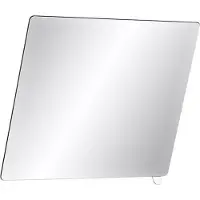 Delabie Miroir basculant 600x500 mm, poignée blanche