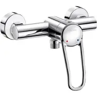 Delabie Mitigeur de douche SECURITHERM EP, poignée encastrée, raccordement d'appoint
