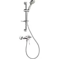 Delabie DU-Sys avec robinet thermostatique progressif H9630, raccordement STOP/VERROUILLAGE.