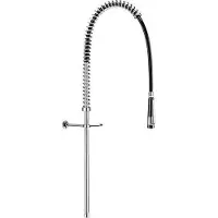 Delabie : Poudre pour lave-vaisselle + douchette manuelle, modèle 433010, sans bras, tuyau de raccordement long, raccordement G3/4