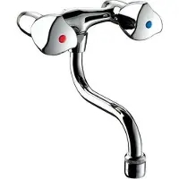 Delabie Mélangeur évier Mm1/2 Robuste, Raccord 1/2", Usage Intensif -