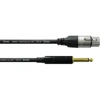 Cordial Câble Audio XLR Femelle - Jack Mono 7,5 M