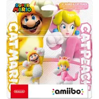 Amiibo Super Mario Cat Mario & Cat Peach