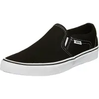 Vans Baskets Vans Men Asher Canvas Black White-Taille 45