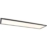 QAZQA Plafonnier moderne noir 120 cm avec LED dimmable à lumière chaude - Liv