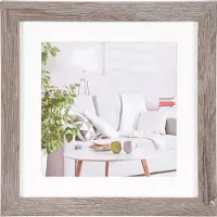 Henzo Modern 20 x 20 cm Cadre Photo Gris Foncé
