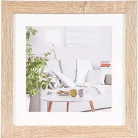 Henzo Cadre photo Moderne - 20x20cm - Marron clair