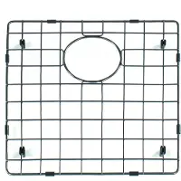 Reginox grille de sol BOTTOM GRID 50x40 dans la couleur GUN METAL / MIAMI / revêtement PVD / grille d'égouttage