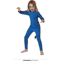 Guirca Feline Boy Costume Bleu 10-12 Years Enfants