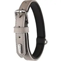 Flamingo Binti Dog Collar Gris 52-62 cm x 30 mm