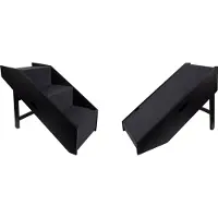 Flamingo Rampe et escalier pour animaux Noir 62 x 36 x 51 cm 515222