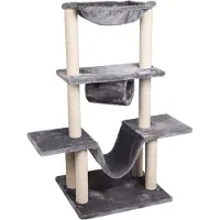 Flamingo Arbre à chat Hamza Gris 60x57x122 cm