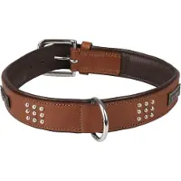 Flamingo Sedona Dog Collar Marron 34-40 cm x 37 mm