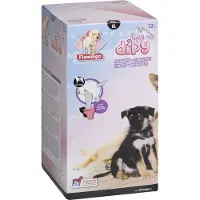 Flamingo Couche Jetable pour Chiennes - XL - Noir