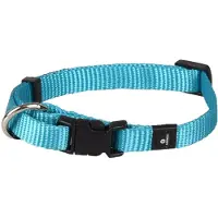 Flamingo Pet Products Collier Ziggi Turquoise 30 -45 Cm. 15 Mm . Taille S. Pour Chien.
