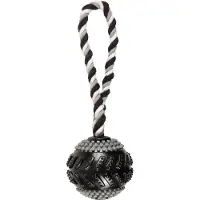 Flamingo Gladiator Curling Ball avec corde pour chien