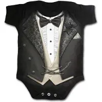 Spiral Body Gothic de - Tuxed - XS - M - pour Enfants - noir - Taille XS