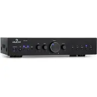Auna AV2-CD608BT amplificateur HiFi Stéréo 4 x 100 W RMS BT Dig-Opt-In noir