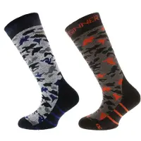 Sinner Camo Chaussettes 2 paires Marron,Bleu EU 27-30 Garçons Marron,Bleu EU 27-30