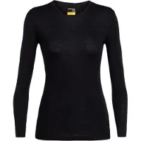 Icebreaker 175 Everyday Crew Merino Long Sleeve Base Layer Noir L Femme