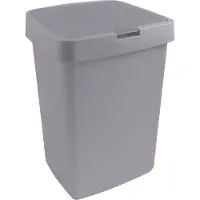 Sunware Delta Poubelle avec rabat 25L Gris argenté