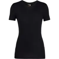 Icebreaker 175 Everyday Crew Merino Short Sleeve Base Layer Noir S Femme