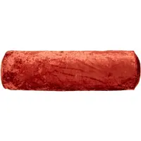 Nordal Coussin traversin Vierge avec rembourrage - terre cuite / rouge