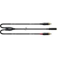 Cordial Câble Y Bretelle Minijack Femelle Stéréo/2 RCA 30 CM