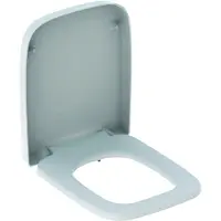 Keramag Siège de WC Geberit Renova Plan avec abattant à fermeture automatique, blanc, 1 pièce.