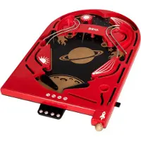 BRIO Flipper en bois Space Safari 34017 - Jeu en bois pour enfants à partir de 6 ans avec boule en métal