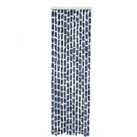 Travellife Rideau de porte Chenille Stripe 185x56 cm Bleu et blanc