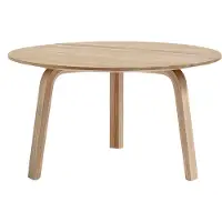 HAY Bella Table Basse Lacquered Solid Oak | Ø 60 cm x H 32 cm