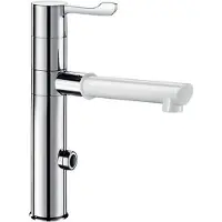 Delabie Elektron. MBatt. Schwenkausl., H160mm,1 BIOCLIP-Einmalauslauf