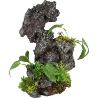 Flamingo Petra 19x15x31cm Aquarium Decoration Gris 19 x 15 x 31 cm