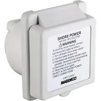 Marinco Square Plug 16 A/ 230v Blanc