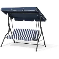 Beliani Balançoire Polyester Bleu Foncé Chaplin