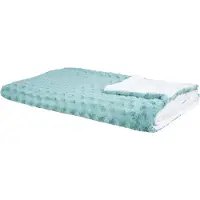 Beliani Couvre-Lits Kandilli 200 X 220 Cm Vert Clair