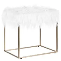 Beliani Repose-pied MANHATTAN Blanc
