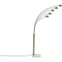 Beliani Lampadaire réglable en métal Gold Flinders Lumarko