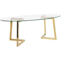 Beliani Table Basse Fresno Doré