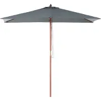 Beliani Colombe rayée 144 x 195 cm gris FLAMENCO (1.95 m)