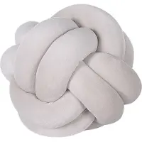 Beliani Coussin Velours Gris Clair Malni 20 X 20 Cm
