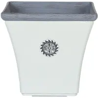 Beliani Cache-Pot Elateia Pierre Blanc