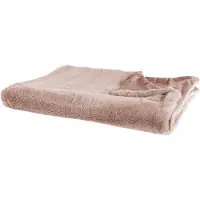 Beliani Plaid Rose Pastel 150 X 200 Cm Chaab